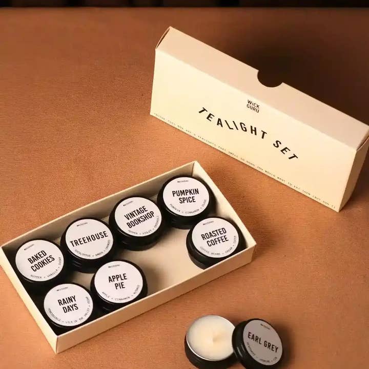 Wick Guru – wholesale Tea light candles – Tealight Set – Stocking Filler, Assorted Holiday Soy Candles1