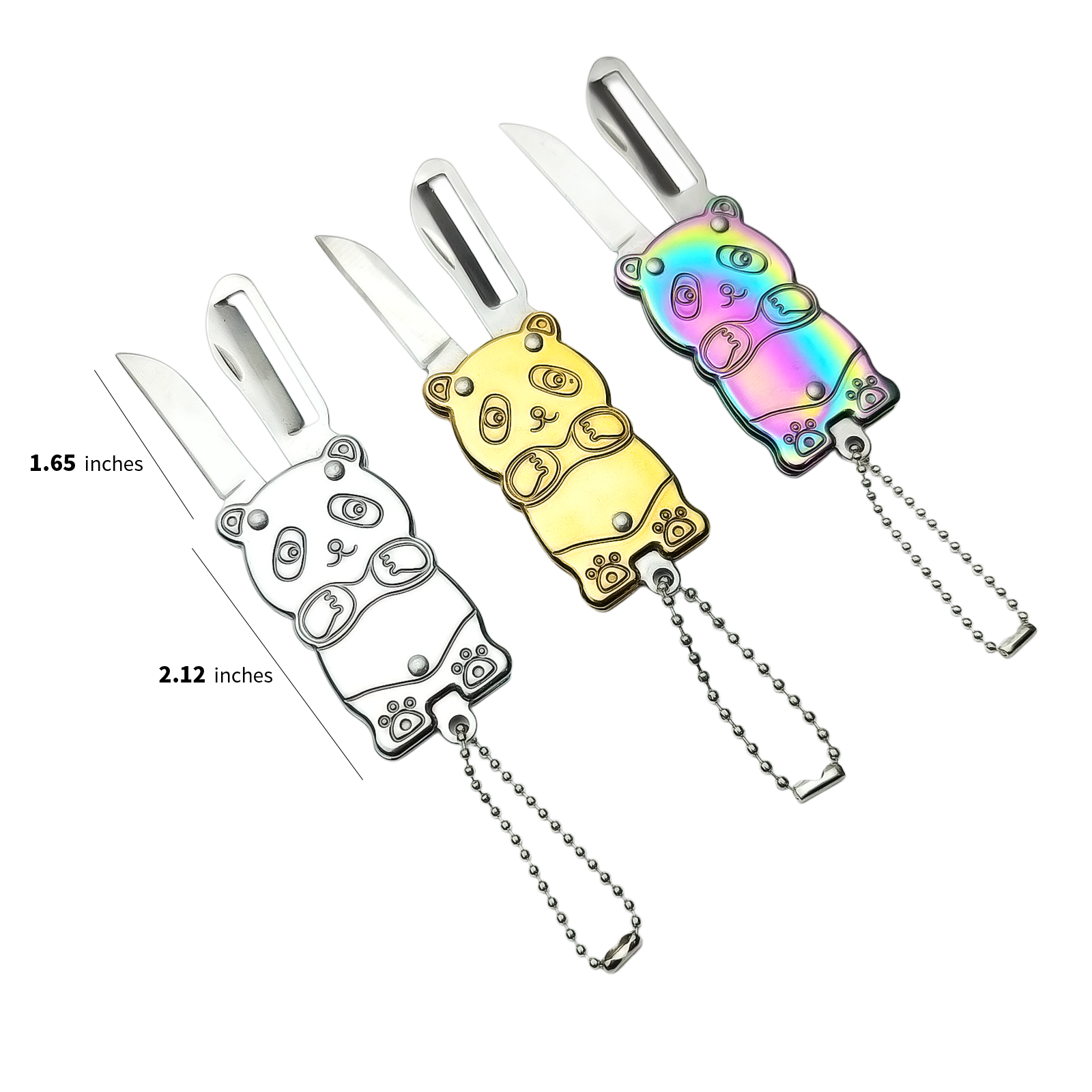 Real Sic - Wholesale Keychain - Unisex - Cute Panda Utility Knife – Mini Keychain Box Opener for Everyday Use3