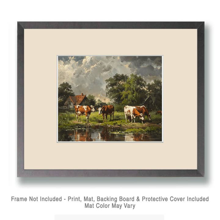 Mowbi - Wholesale Art Print - Vintage Cattle "8x10" Art Print1