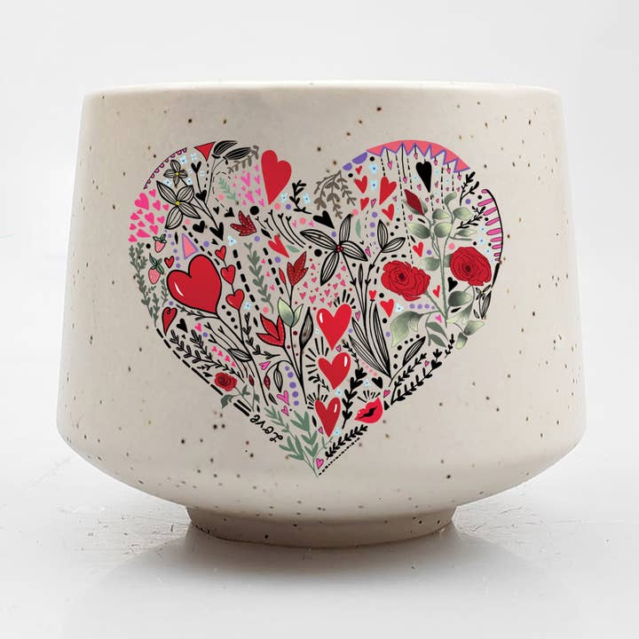 Artsy Em - Vendita all'ingrosso Tazza da tè/caffè - Mini tazza Heart Explosion con cuore disegnato a mano0