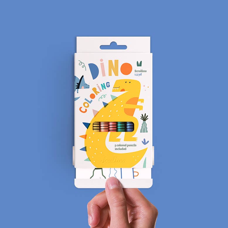 Scrollino - Wholesale Coloring & Activity Book - Kids & Baby - Coloring Book with Dinosaurs - Scrollino DINO Coloring5