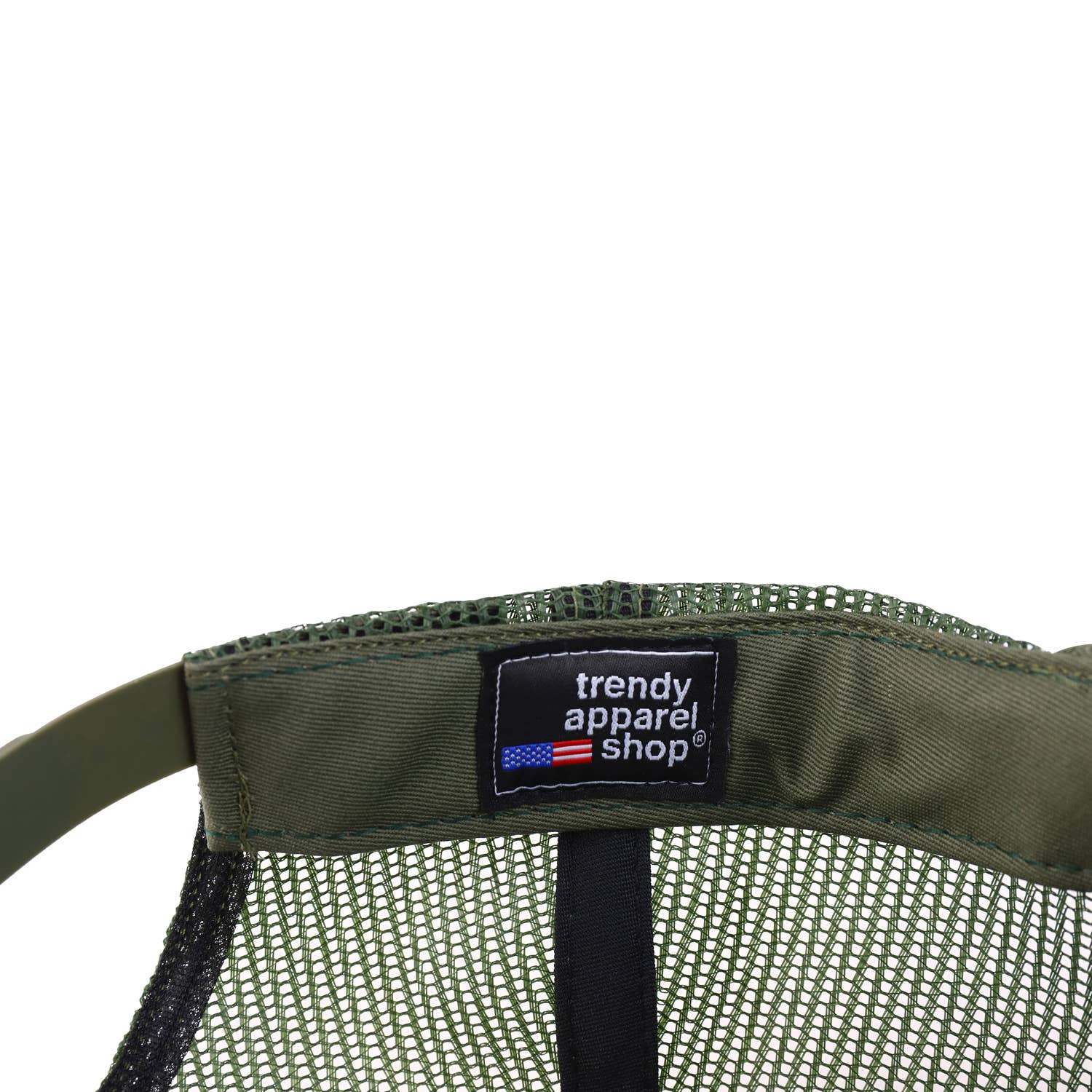 Trendy Apparel Shop - Wholesale Snapback pet - Uniseks - Gemaakt in de VS Gestructureerde platte Snapback Mesh-achterkant met 6 panelen15