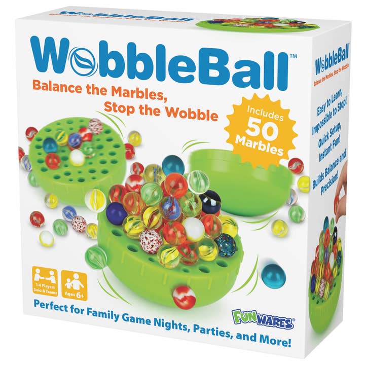 Funwares - Wholesale Brain Game - Kids - WobbleBall – Marble Balancing Game with 50 Marbles6