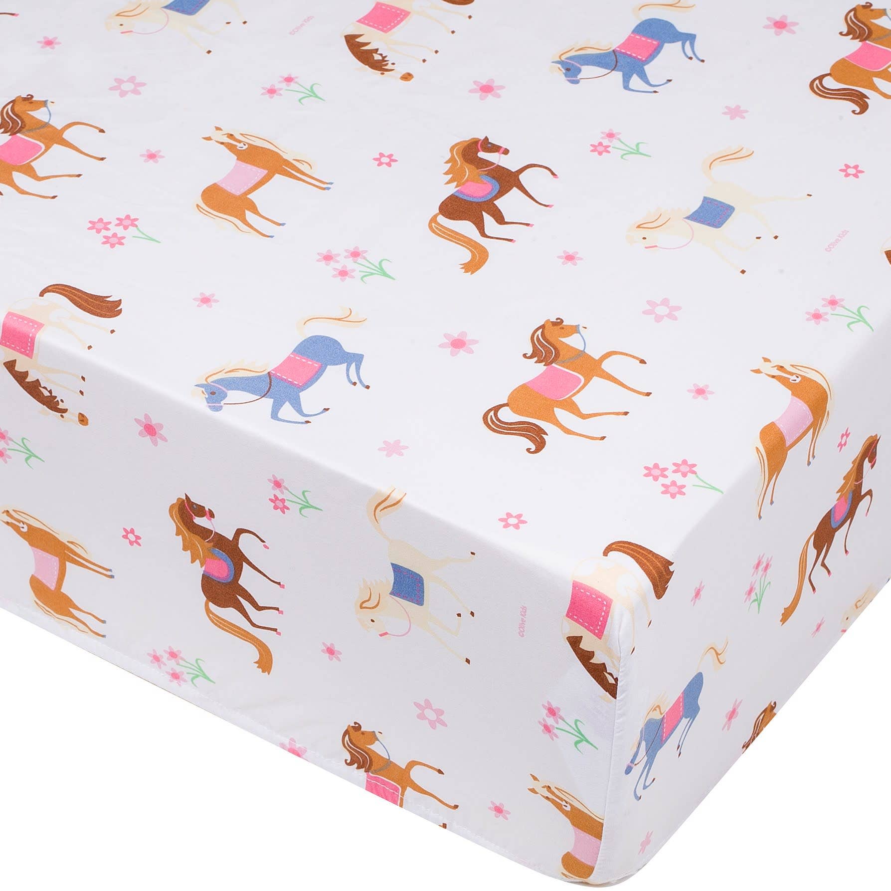 Wildkin - Wholesale Cot/Crib Sheets - Horses Microfiber Fitted Crib Sheet1