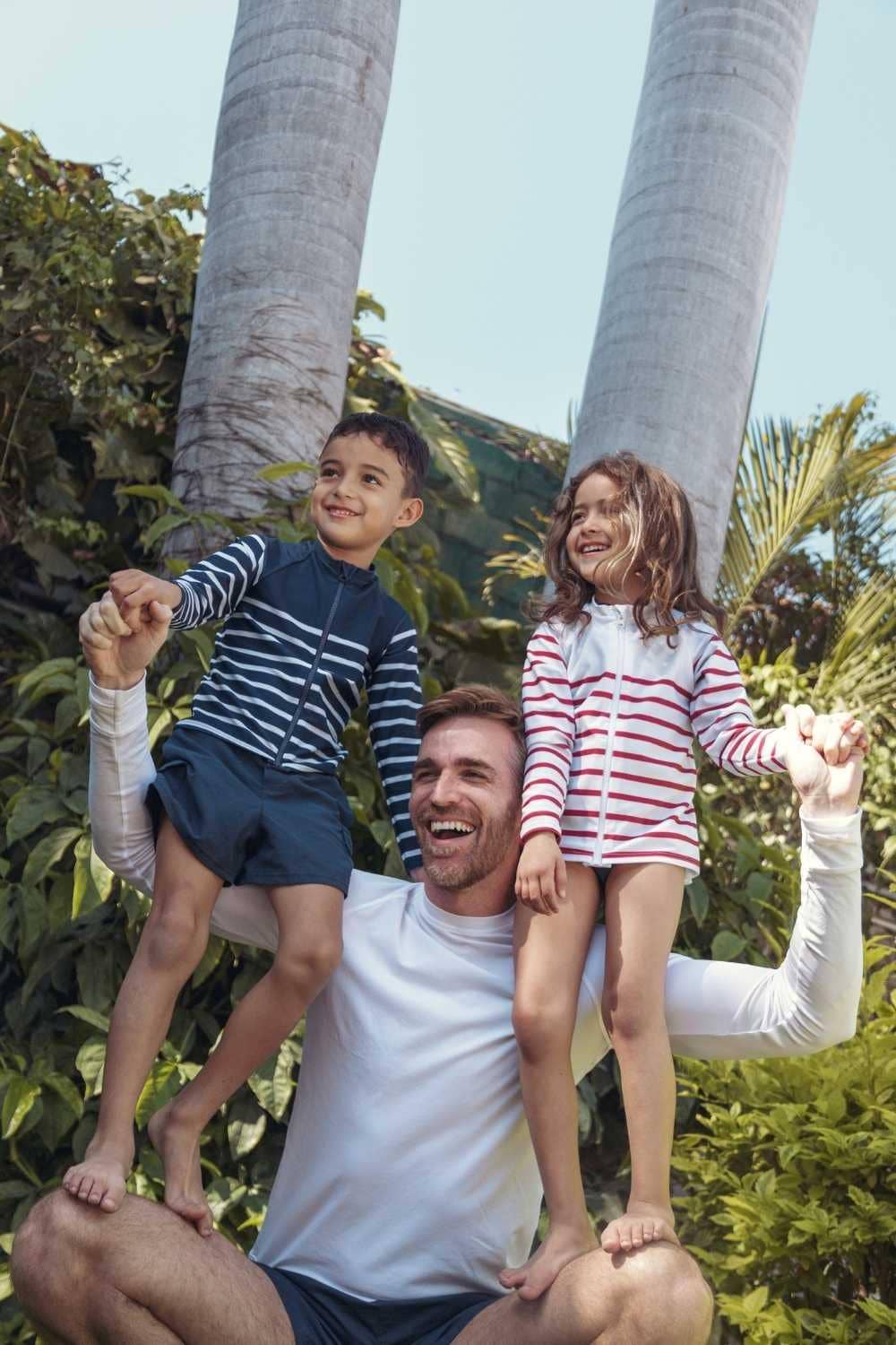 Nuvées – wholesale Rashguard - Herr – Nuvées herr UV-skyddande t-shirt för simning – vit – UPF 50+6