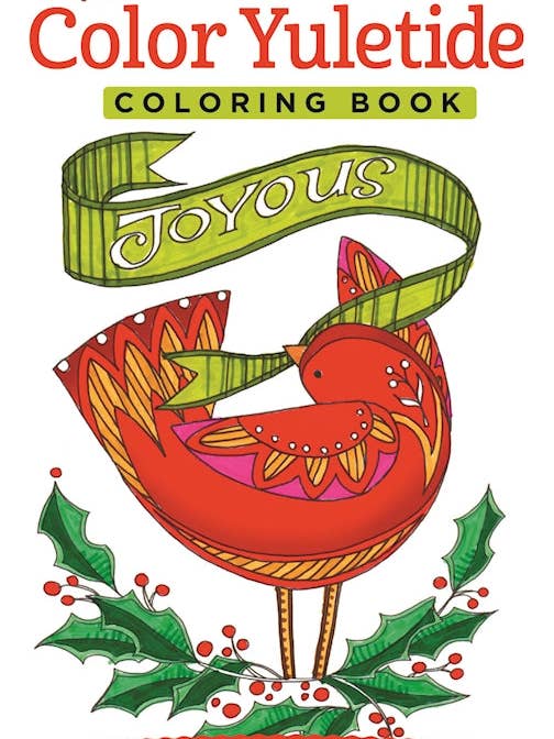 Livre de coloriage de Noël en couleur, à colorier pour adulte, taille à emporter pour la vente par Fox Chapel Publishing