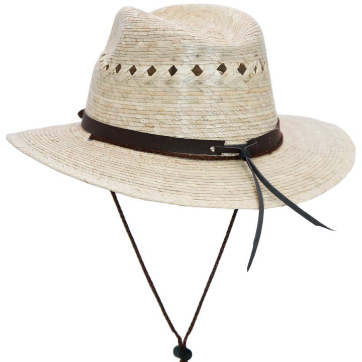 Cap Zone - Vente Chapeau de paille – femme - Chapeau de sauveteur en paille à bord plat Tycoon pour jeunes - Vent2