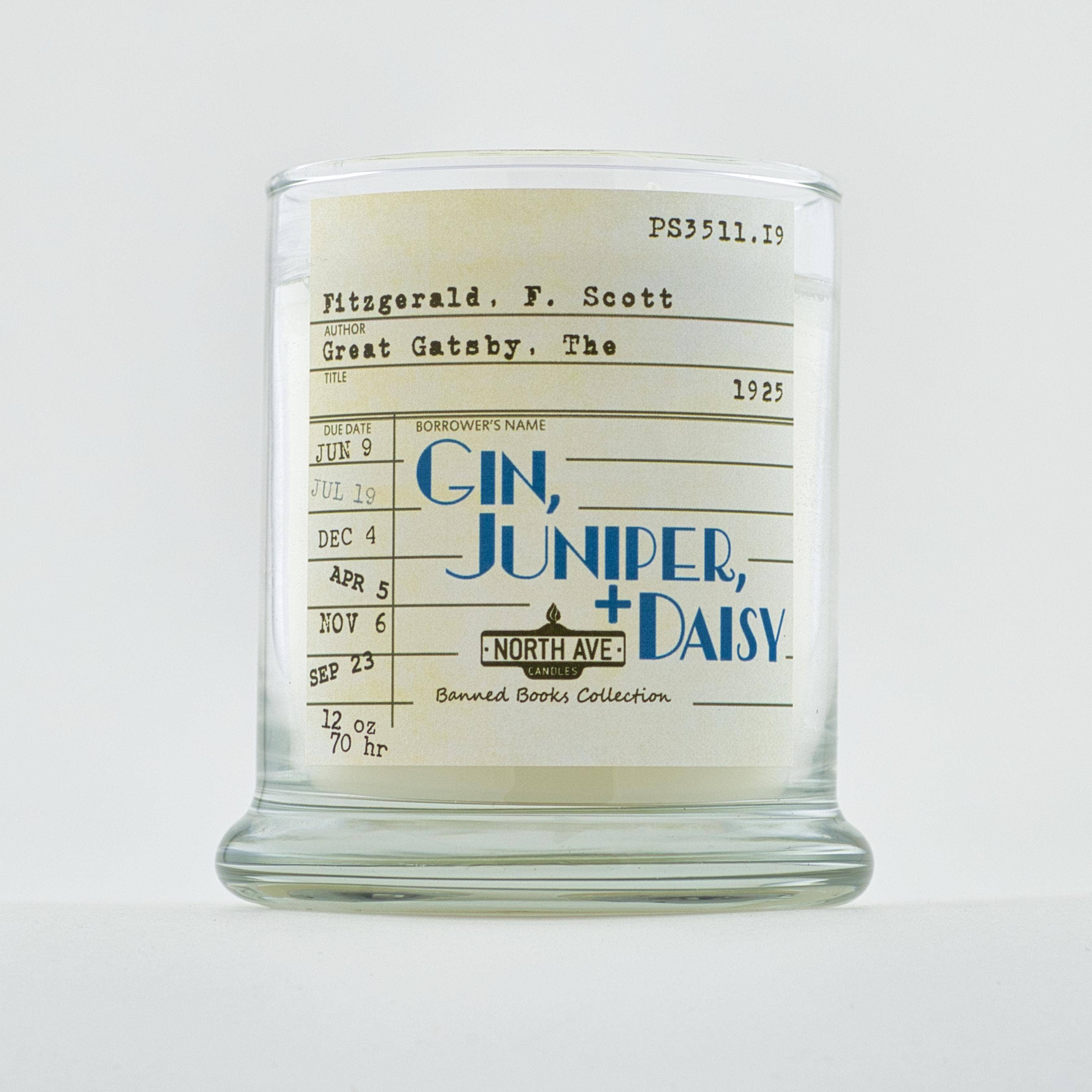 North Ave Candles - Wholesale Jar/Filled Candle - Banned Book Candle / The Great Gatsby / Book Lover Gift4