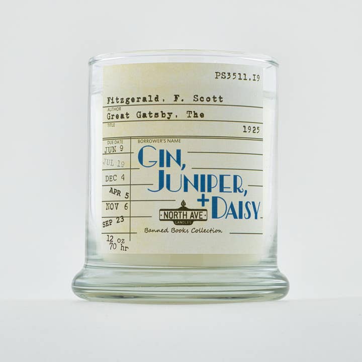 North Ave Candles - Wholesale Jar/Filled Candle - Banned Book Candle / The Great Gatsby / Book Lover Gift4