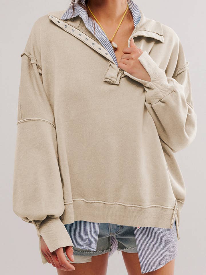 safistyle - Wholesale Button Down Shirt - Women's - Oversized Button-Up Top3