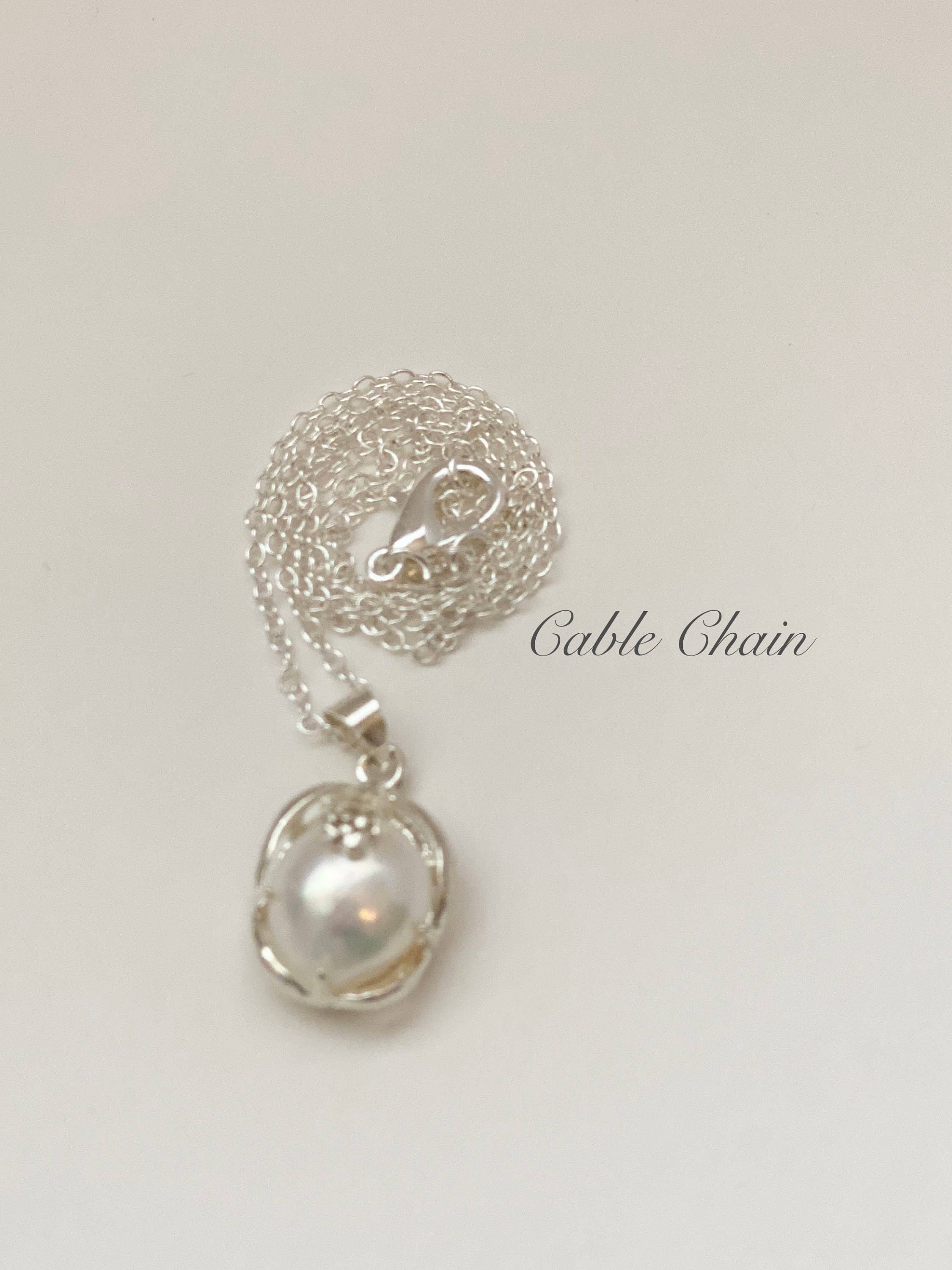 iBijoux - Vendita all'ingrosso Collana con ciondolo/pendaglio - Collana di Perle Coltivate d'Acqua Dolce (1N02)7