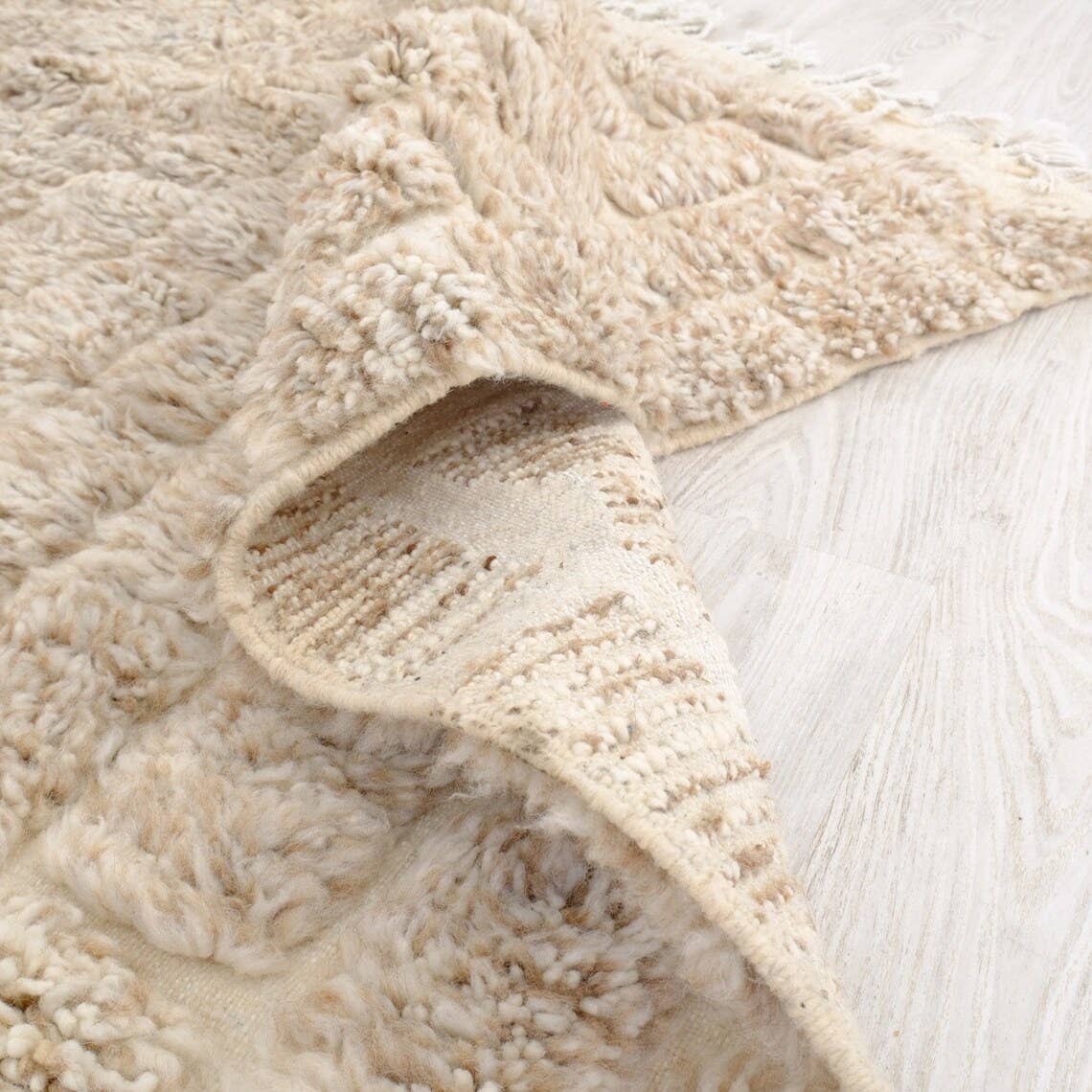 Moroccan Woven Treasures – wholesale Area rug – Beige Moroccan Rug, Beige Shag rug, Berber rug,9x12 area rug7