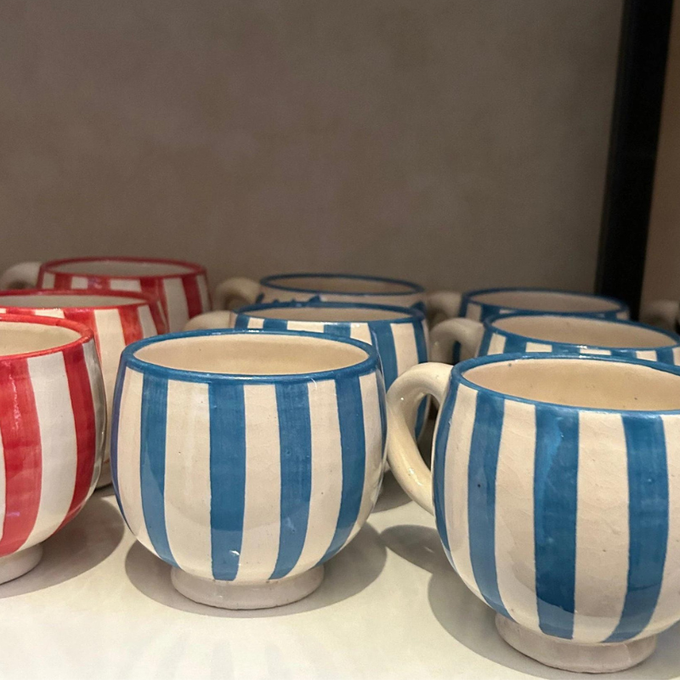 High crafty – Caneca por atacado – Chávenas de Cerâmica Marroquina Feitas à Mão – Café Artesanal Multicolorido0