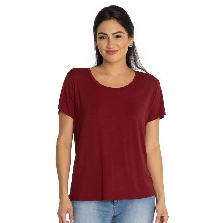 Flying Colors Apparel - Wholesale T-Shirt - Women's - The Scarlet Scoop Neck Tee9