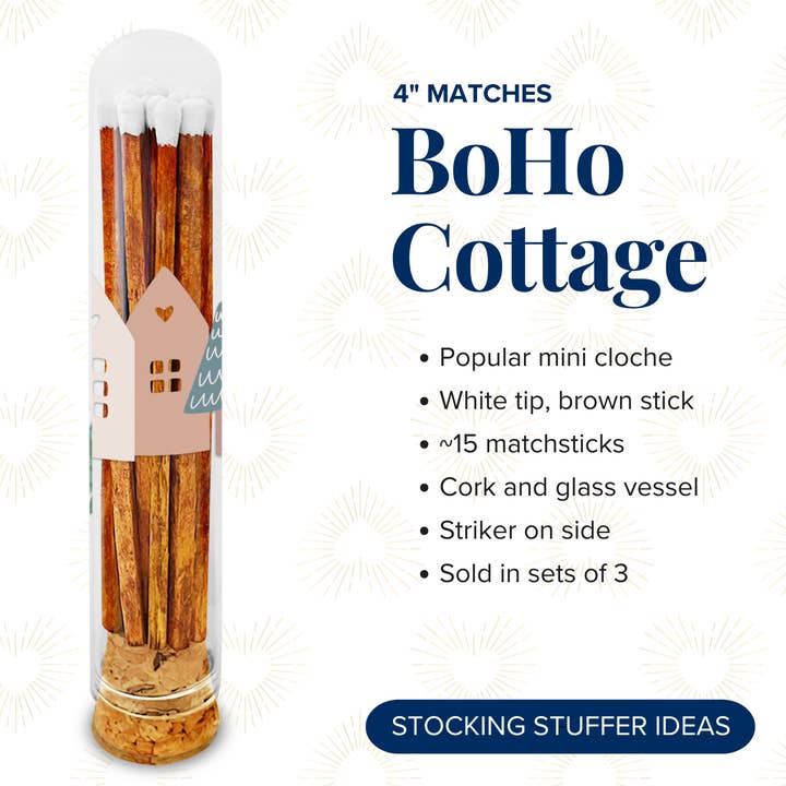 Thankful Greetings - Wholesale Matches - BoHo Cottage Decorative Matches - Gifts & Stockings2