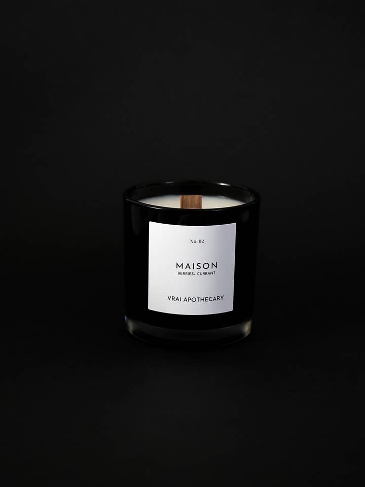 Maison - 8oz Soy Candle Noir Collection for wholesale by Vrai Apothecary