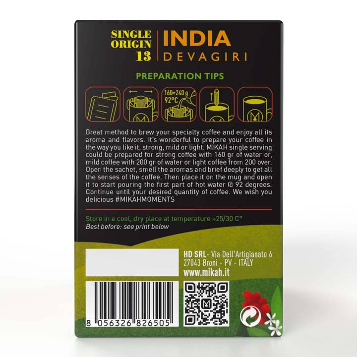 HD srl - Wholesale Instant Coffee/Espresso - INDIA Devagiri | Single Origin No.133