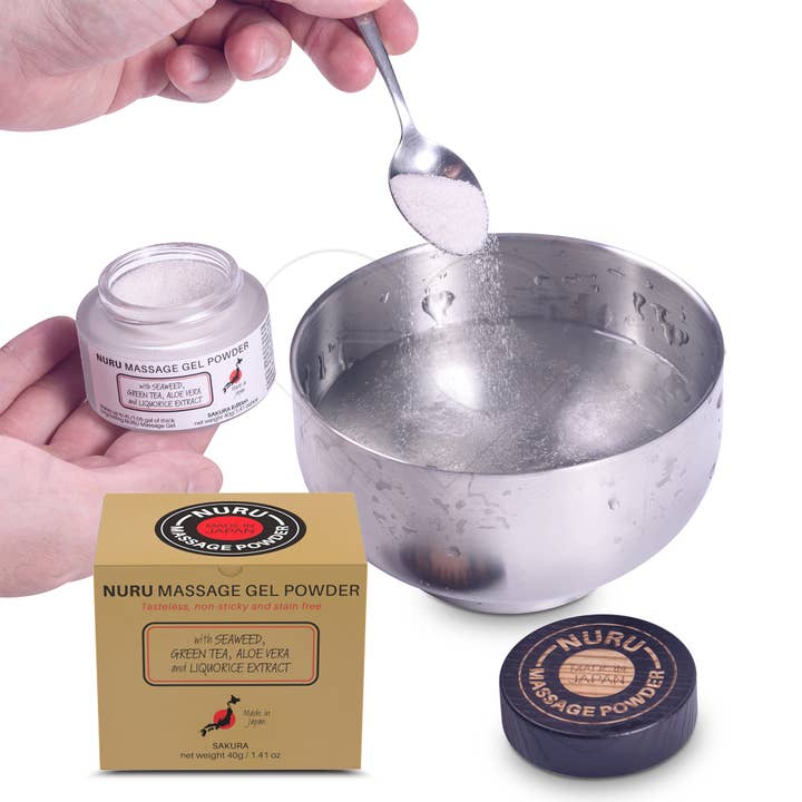 Eroticgel - Wholesale Body glitter/shimmer - Nuru Massage Gel Powder - Sakura Edition 40g - Makes 4L/1gal8