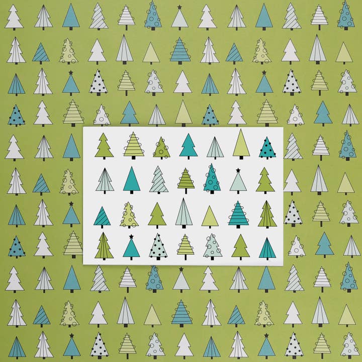 Kunst an Papier – Großhandel Geschenkpapier in Bögen – Geschenkpapier Tannenbaum Weihnachten Albert4