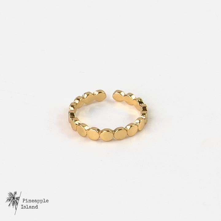 Pineapple Island - Wholesale Toe Ring - Dainty Dot Toe Ring, Adjustable Ring by Pineapple Island