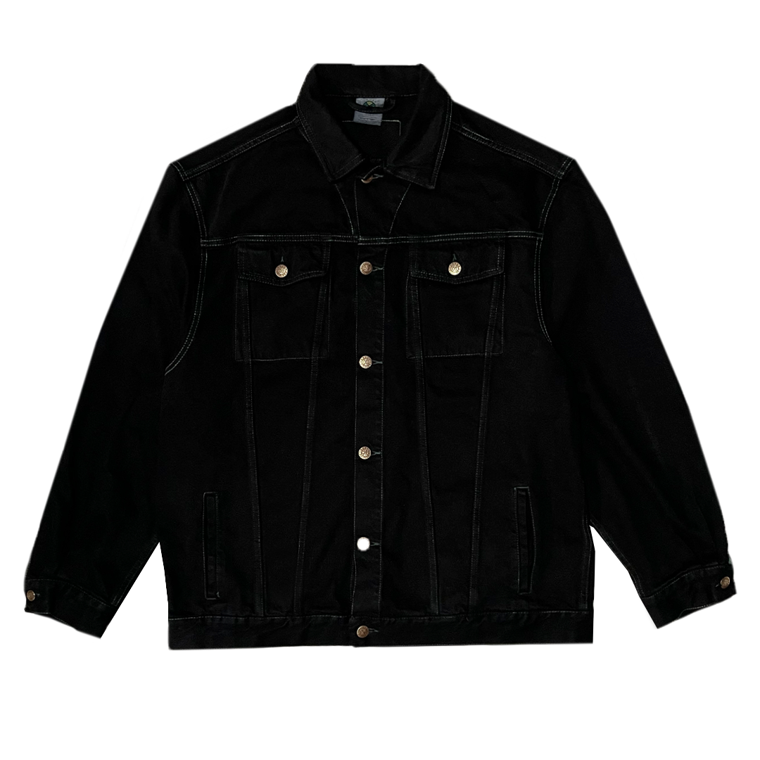 Wholesale Cross Colours Denim Oversize Jacket - Overdyed