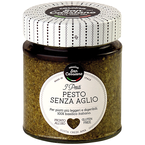 CASCINA SAN CASSIANO SRL – wholesale Pesto – Pesto utan vitlök 130 g – glutenfri – utan vitlök0
