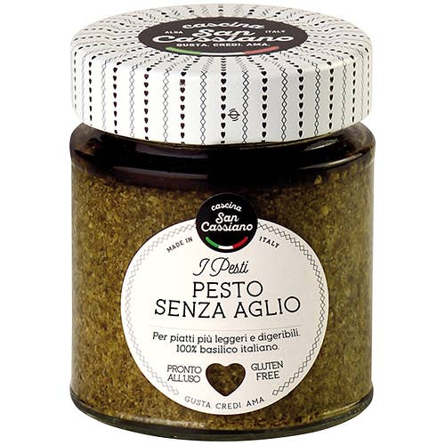 CASCINA SAN CASSIANO SRL – wholesale Pesto – Pesto utan vitlök 130 g – glutenfri – utan vitlök