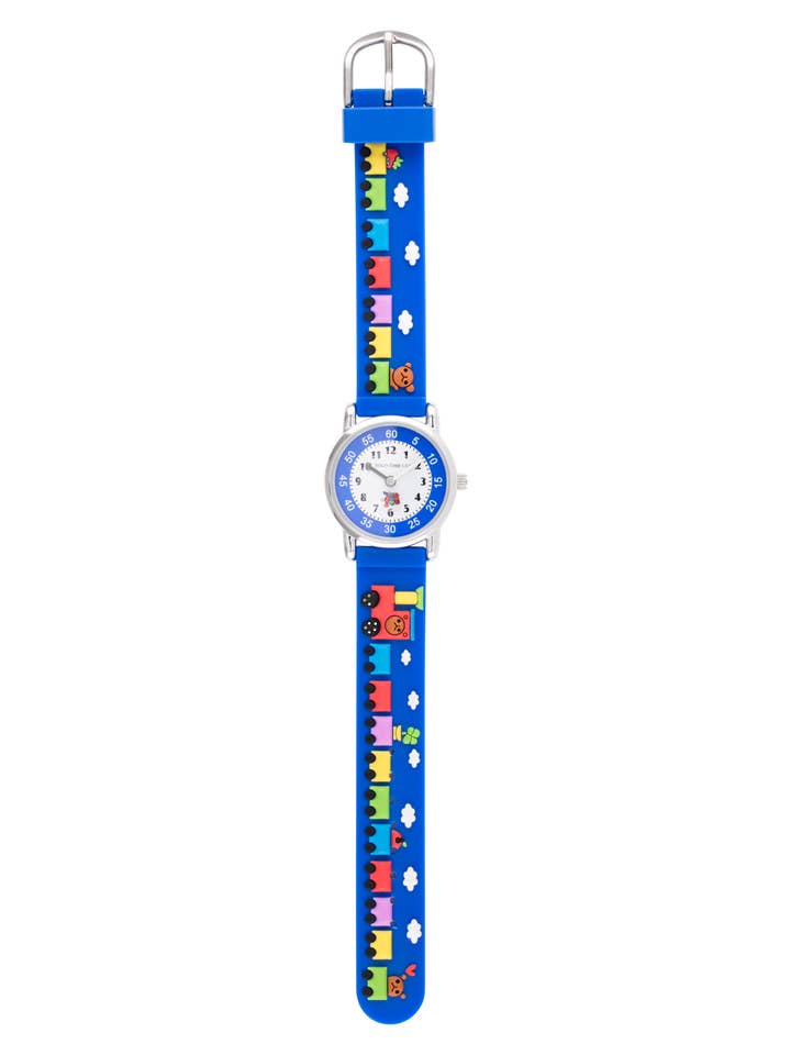 T12 - Reloj infantil de cuarzo con trenes para venta al por mayor de Solo Time USA