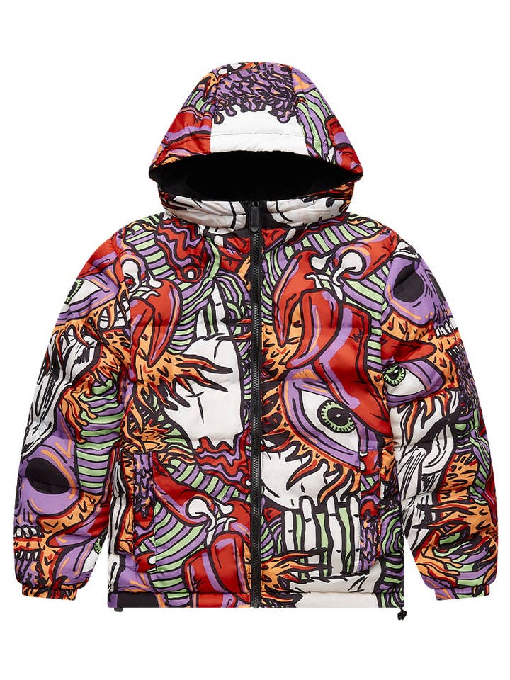 Kind | Omkeerbare Gewatteerde Jas All-Over voor wholesale door Scorpion Bay