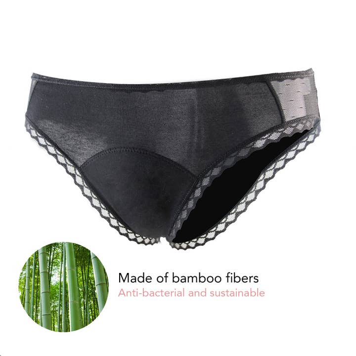 Bamboozy x Cosmeau - Wholesale Period Underwear - Women's - Bamboozy Menstrual Underwear Style 2 Bamboo Lily