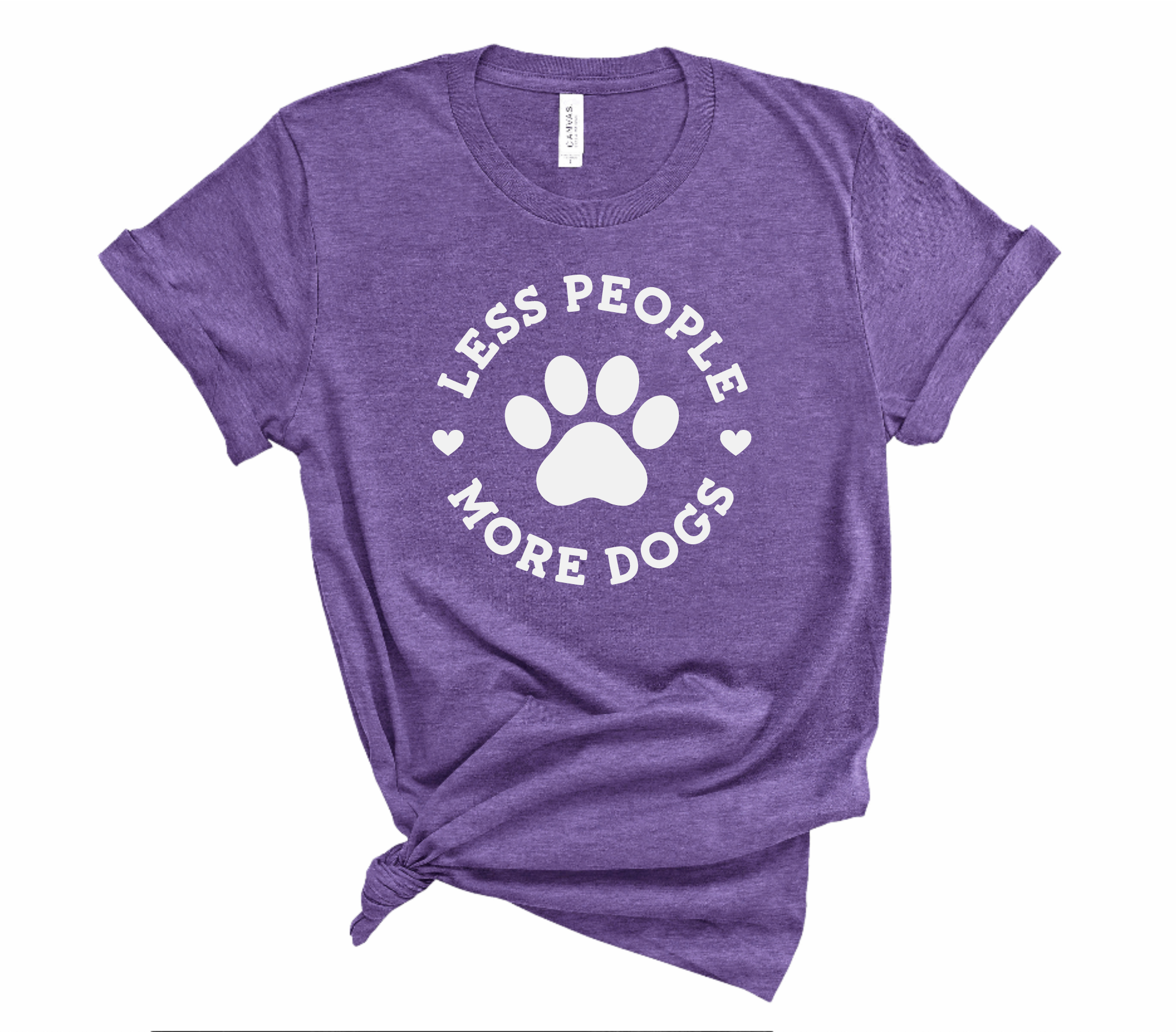 Woofingtons & Company - Wholesale Screen Printed T-Shirt - Women's - Less People, More Dogs Funny Teeshirt - Dog Lovers Gift6