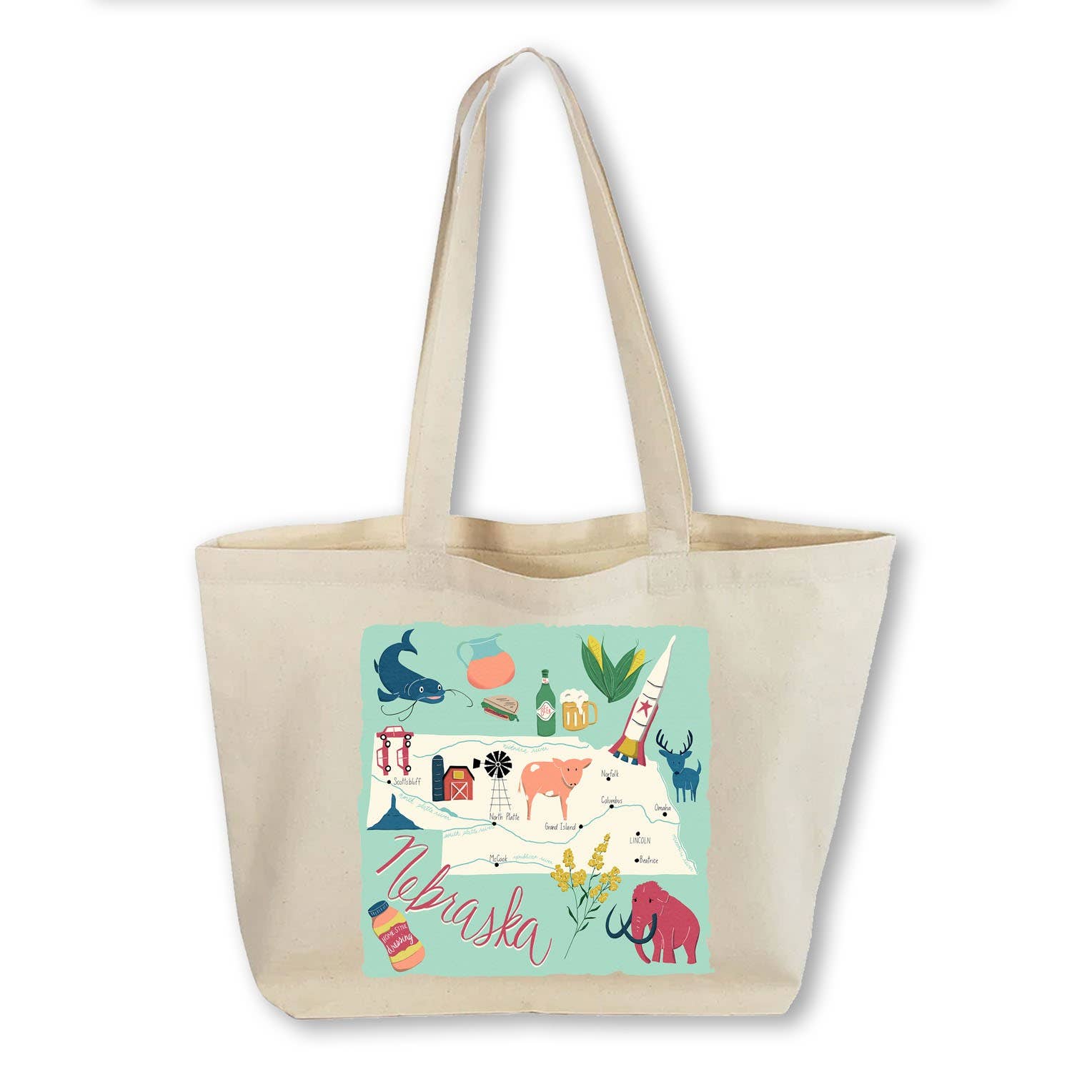 Works of Heart - Wholesale Tote Bag - Unisex - Home State Home: Canvas Totebag25