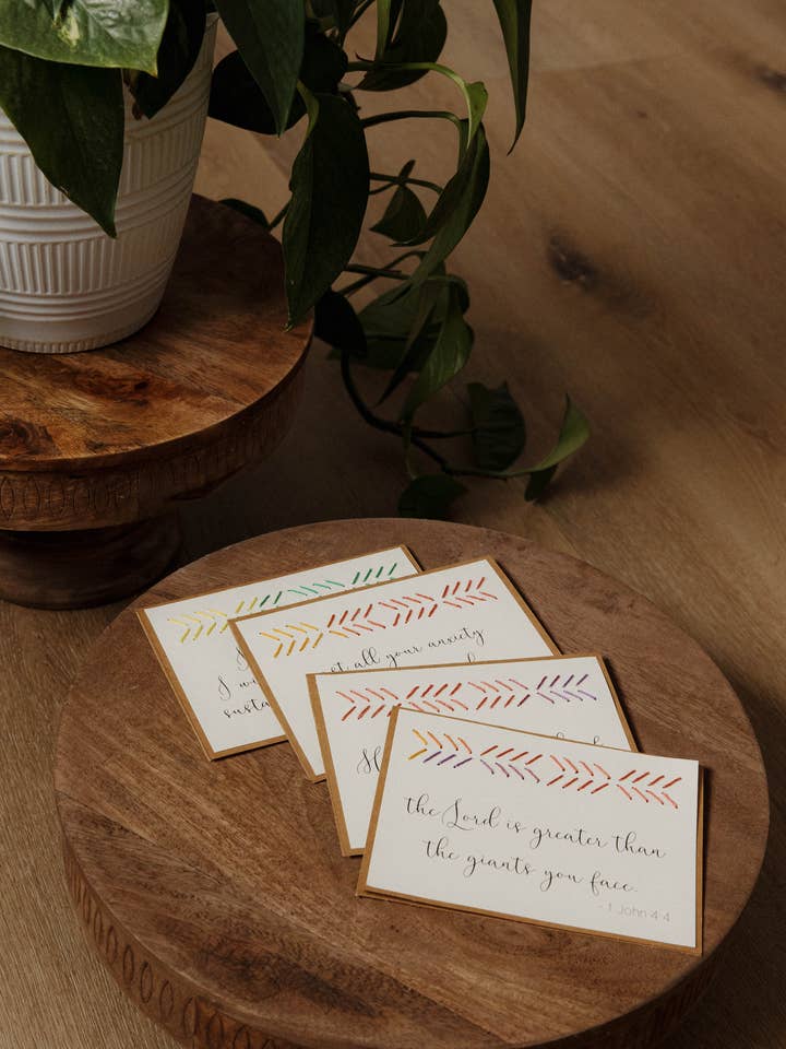 Cartes de Vœux Le Seigneur est Plus Grand || Lot de 4 pour la vente par Rosie's Boutique Haiti