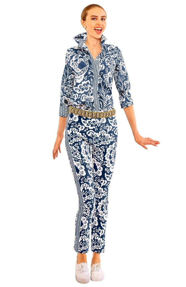 Gretchen Scott LLC - Wholesale Button Down Shirt - Women's - Comfy Cozy Shirt - Flora8