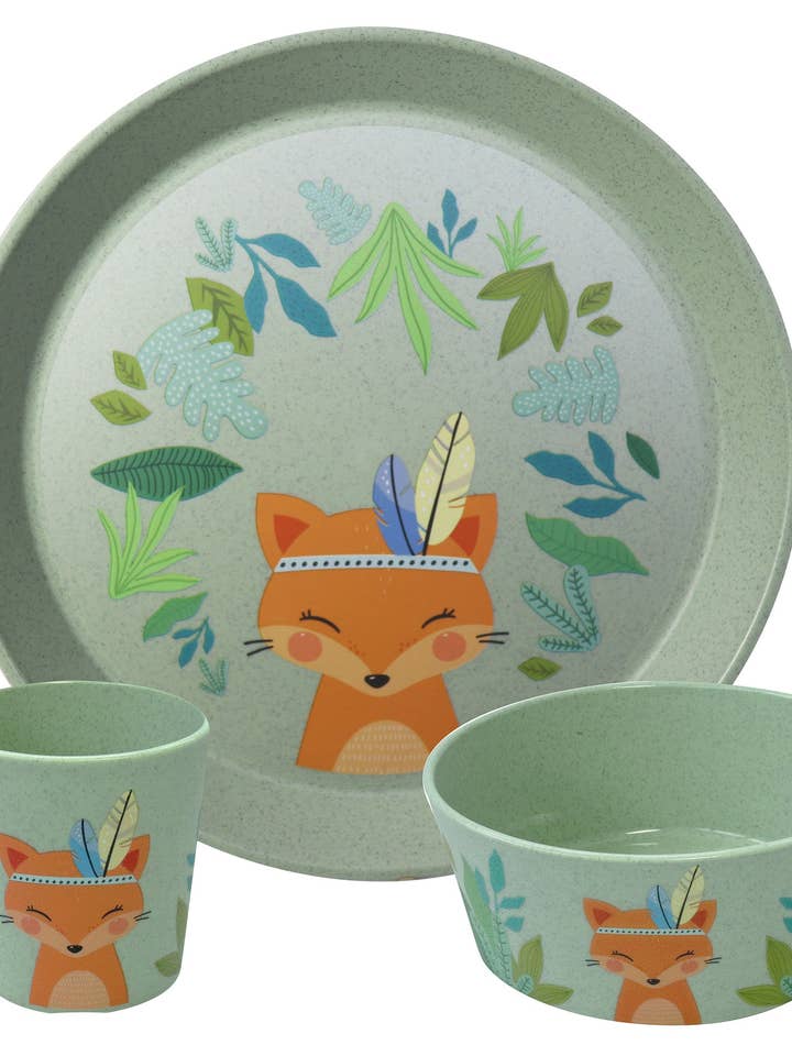 Set de vaisselle pour enfants CONNECT HARRY avec motif animalier pour la vente par Koziol ideas for friends GmbH