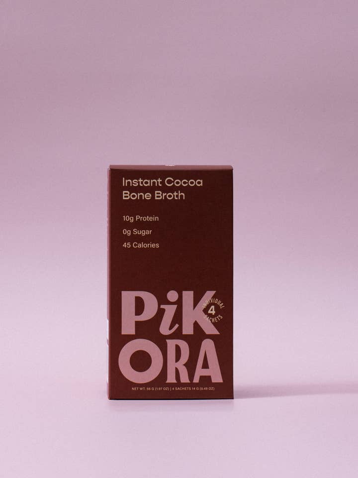 Cocoa Bone Broth (4 Single-Serve Sachets) for wholesale by Pikora