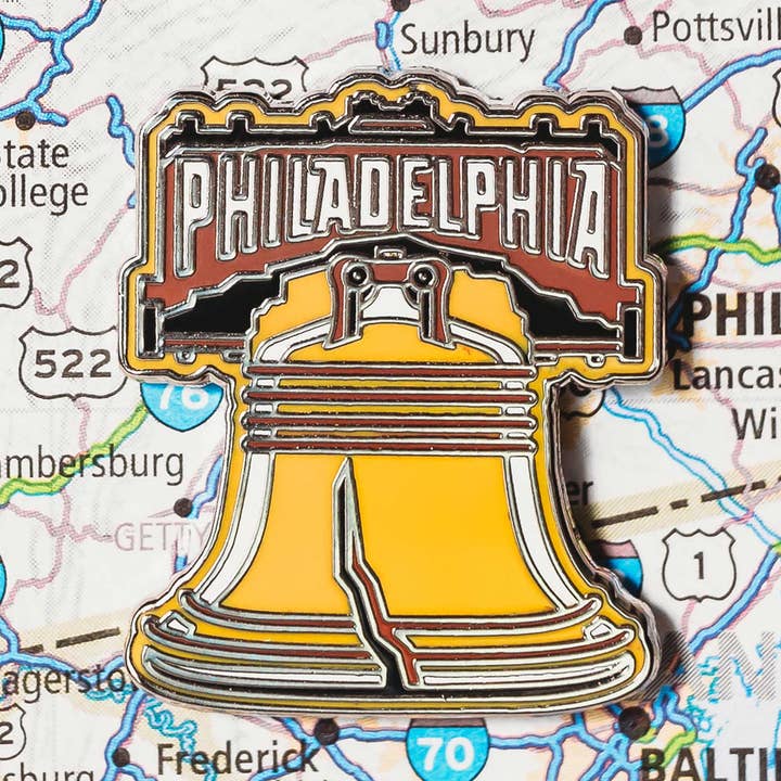 Philadelphia Enamel Pin for wholesale by Vagabond Heart