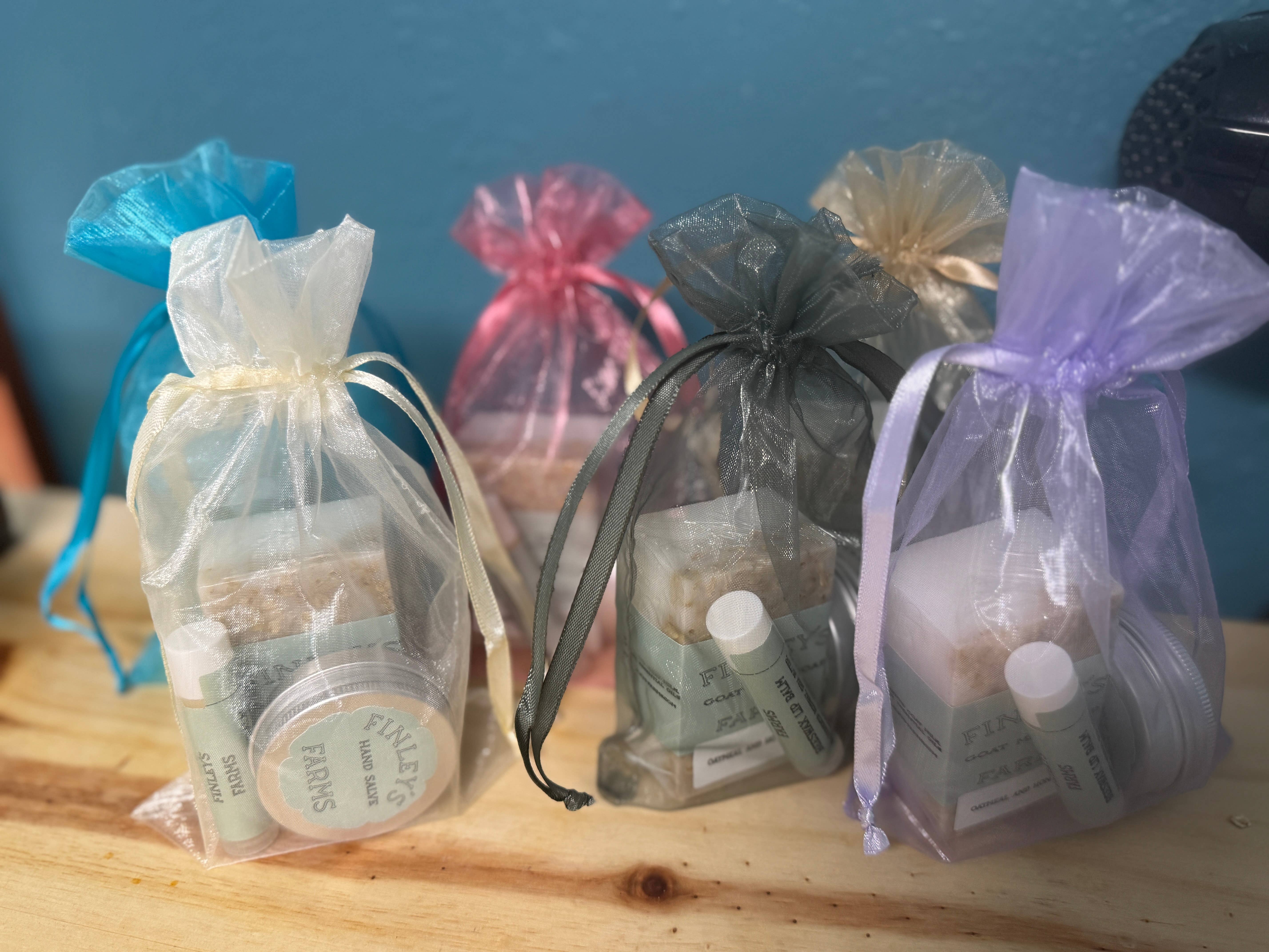 Finleys Farms - Wholesale Bath & Body Set - Finley’s Farms Nourishing Trio Set (soap, salve, lip balm)4