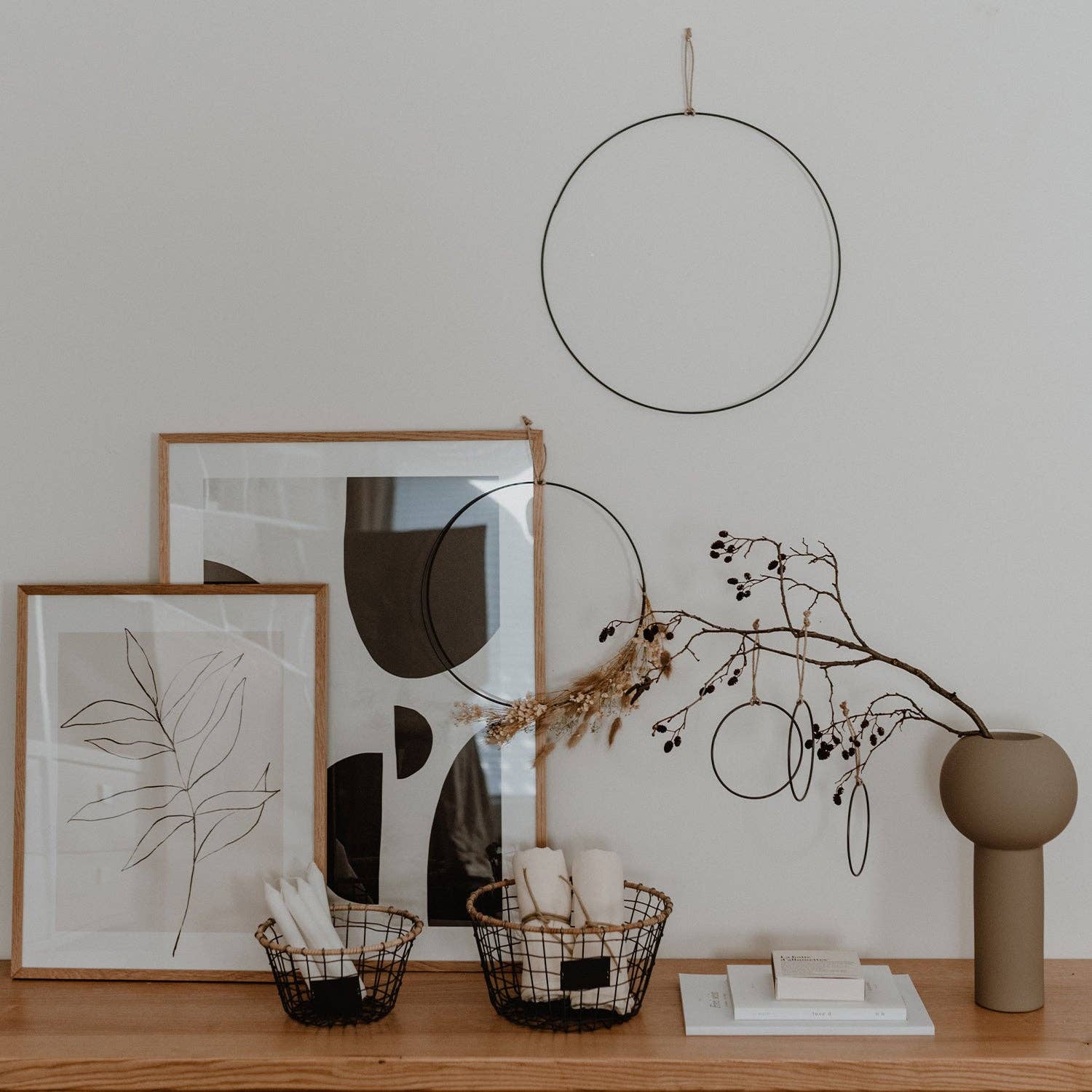 Eulenschnitt – wholesale Wreath – Metal Wreath Circle 2-Piece Set (PU = 4 Sets)1