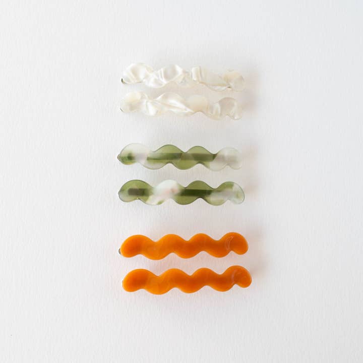 Tiepology - Wholesale Hair Pin - Eco Cloud Wave Slide Hair Pin Set