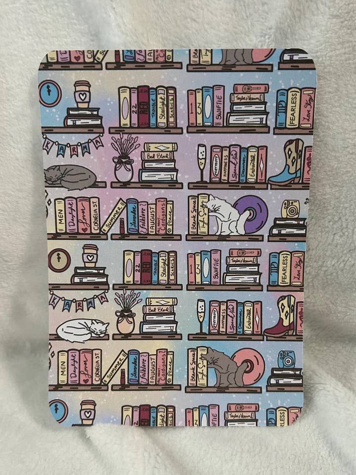 Taylors bookshelf kindle e reader insert card for clear case, kindle accessory decoration, kindle, paperwhite, oasis, scribe12th gen for wholesale by Bookbestiesuk