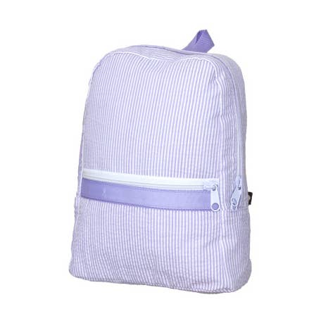 Mint - Wholesale Backpack - Kids - Lilac Seersucker Small Backpack | Mint0