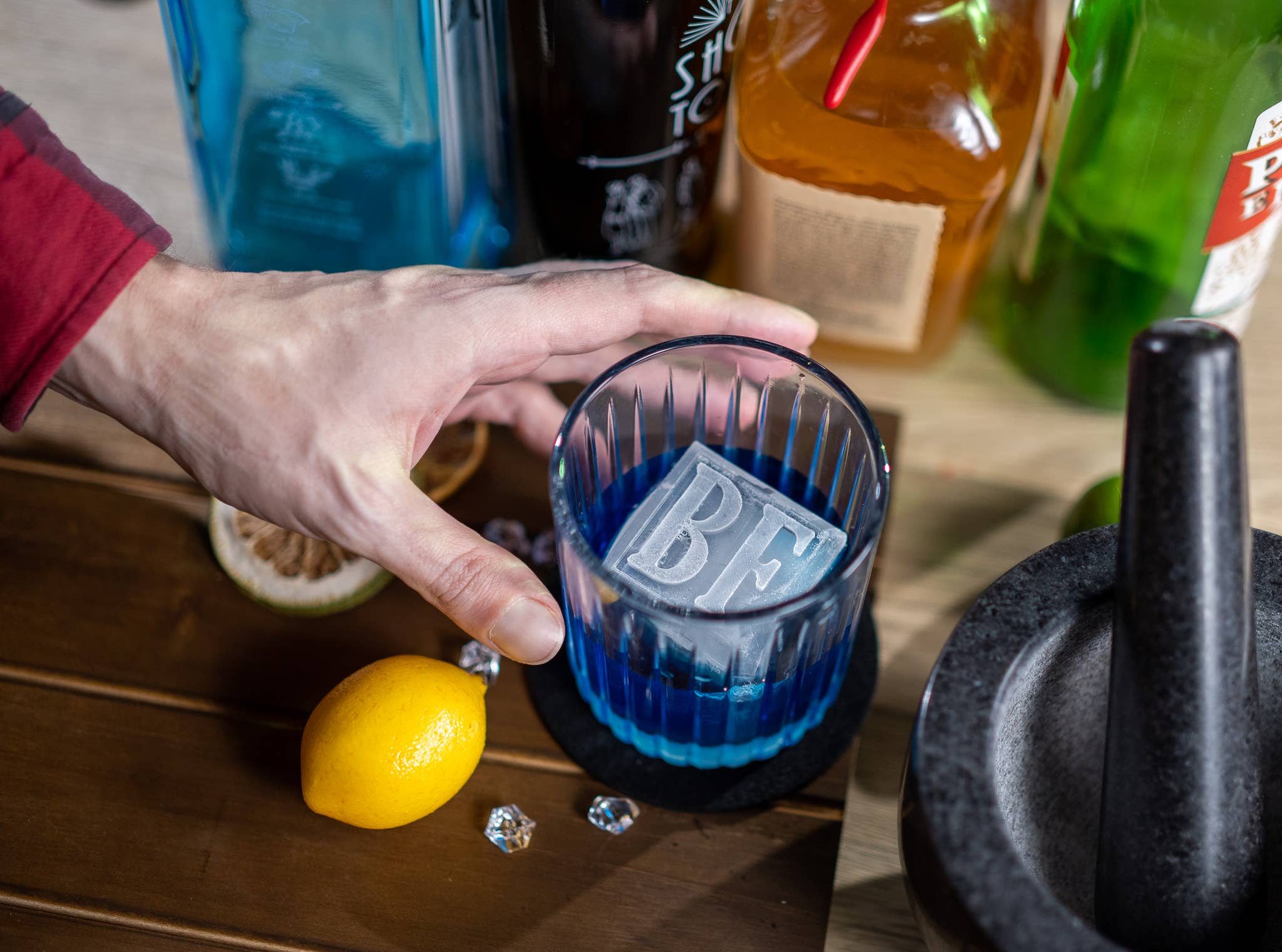 Siligrams - Vente Bacs/moules à glaçons - Bac à glaçons personnalisé, personnalisez-le avec texte ou logo6