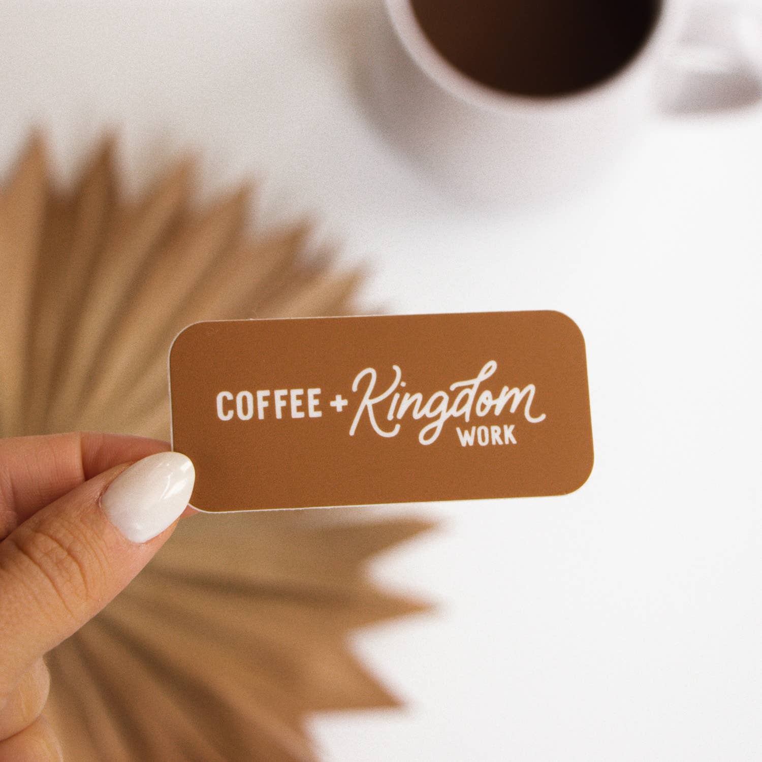 The Anastasia Co - Wholesale Sticker - Coffee + Kingdom Work™ Sticker1