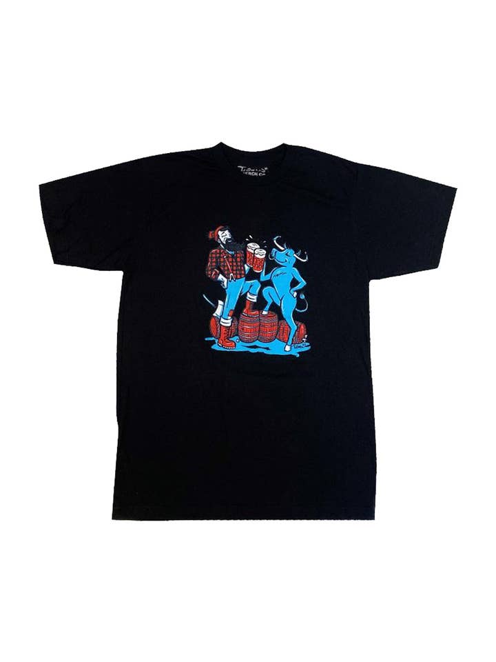 Adam Turman Artwork Co - Wholesale Screen Printed T-Shirt - Unisex - Paul & Babe Cheers T-Shirt