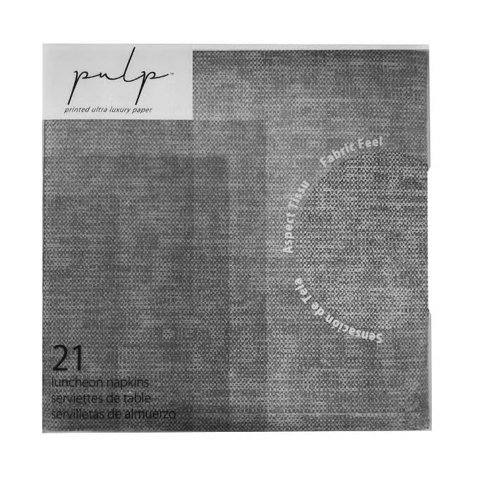 Volume 1 Luncheon Napkin 21 Pc Charcoal for wholesale by Pulp