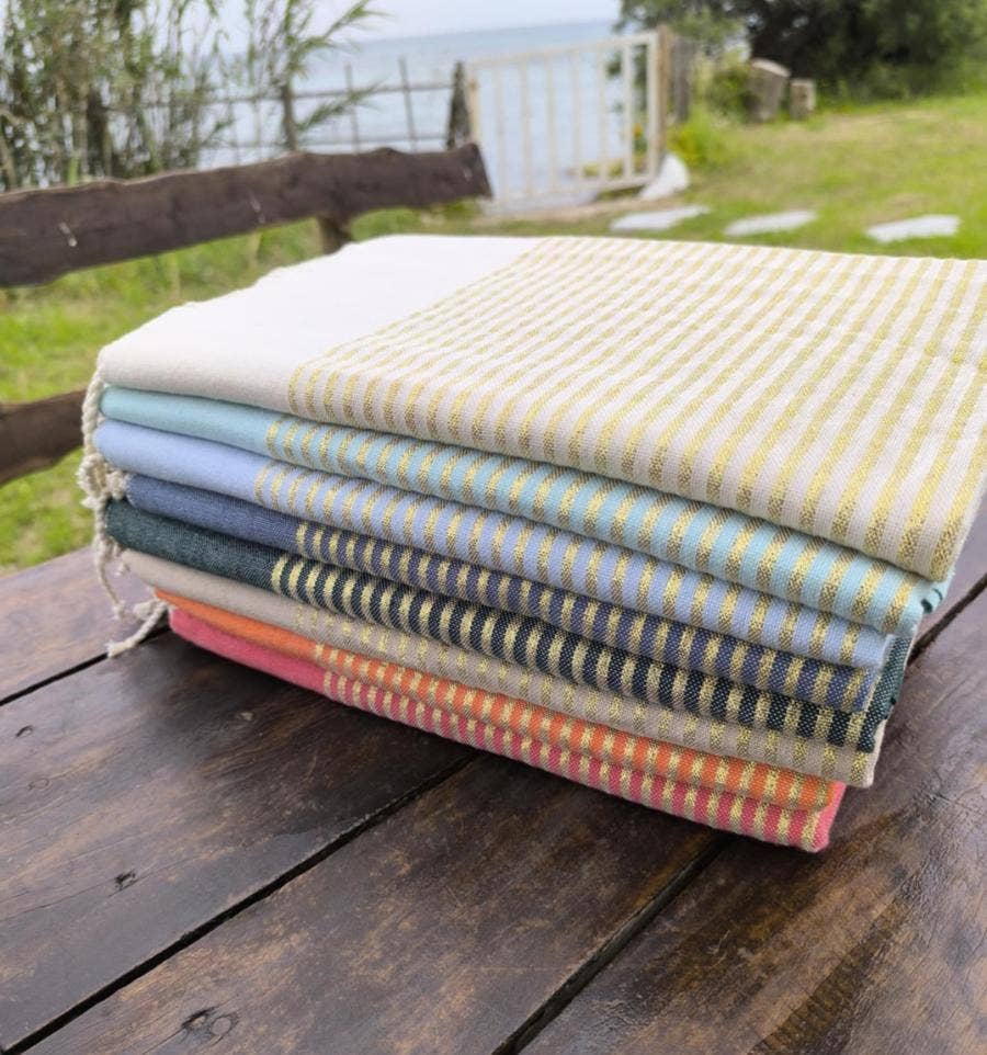 Fouta Tunisia - Wholesale Beach Towel - Fouta with golden lurex threads8