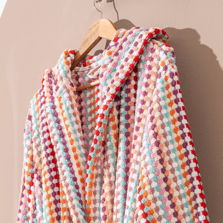 Kikoya - Wholesale Robe - Women's - Pompom Bathrobe Handloom Turkish Cotton Resort Heavy Luxury1