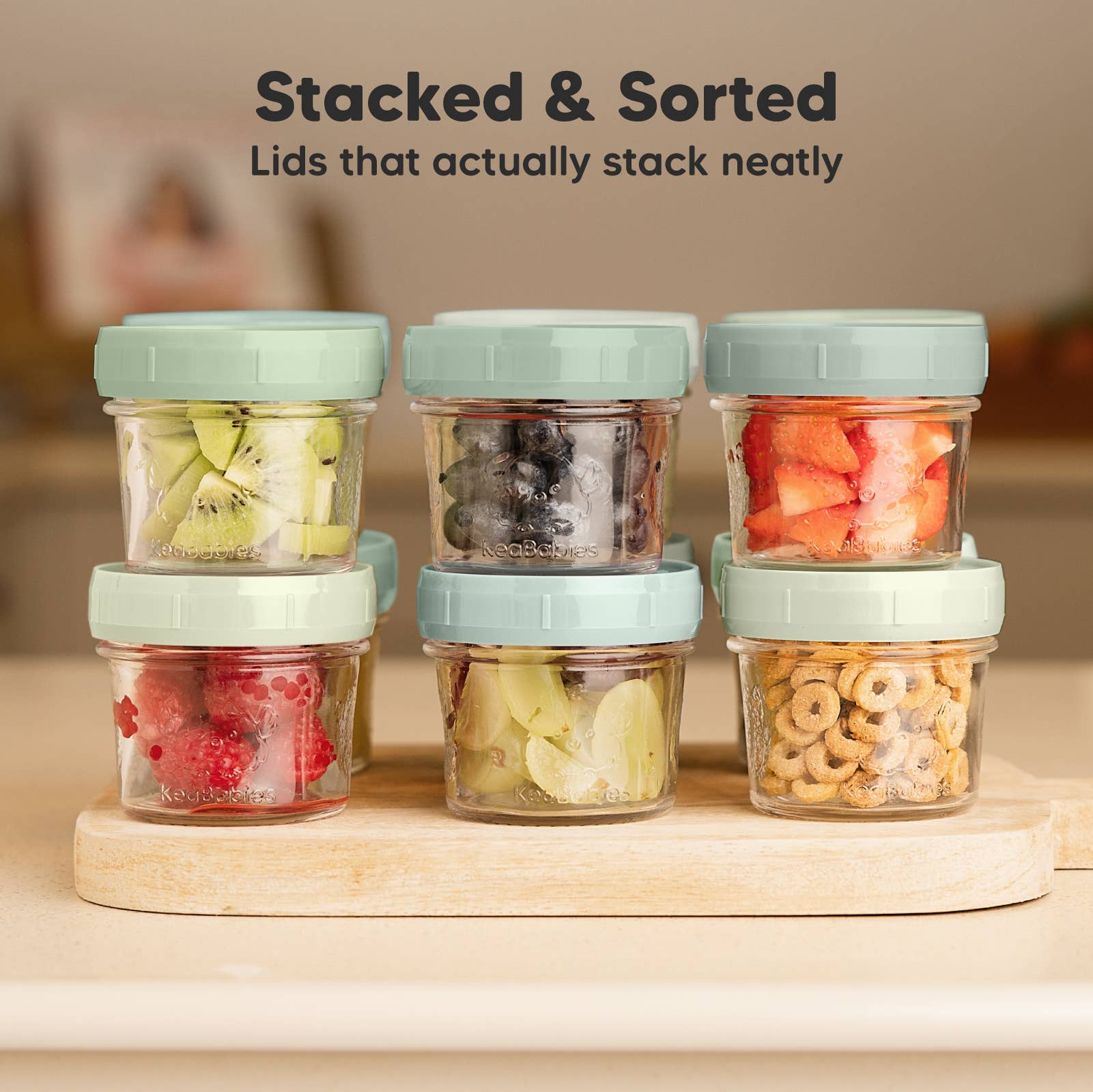Sage 12pk Prep Baby Food Storage Containers, Leak-Proof Food Jars for wholesale on Faire6