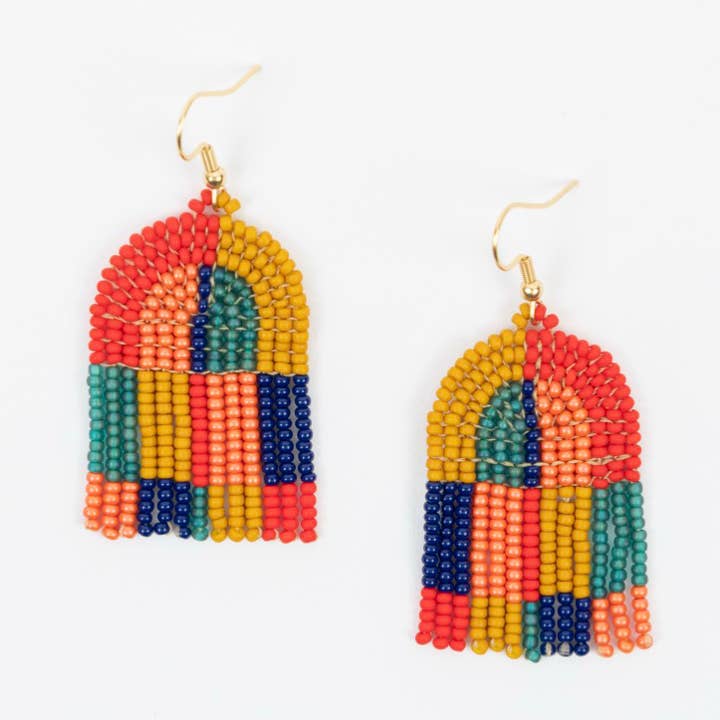 Boucles d'oreilles Patchwork Arco pour la vente par Altiplano